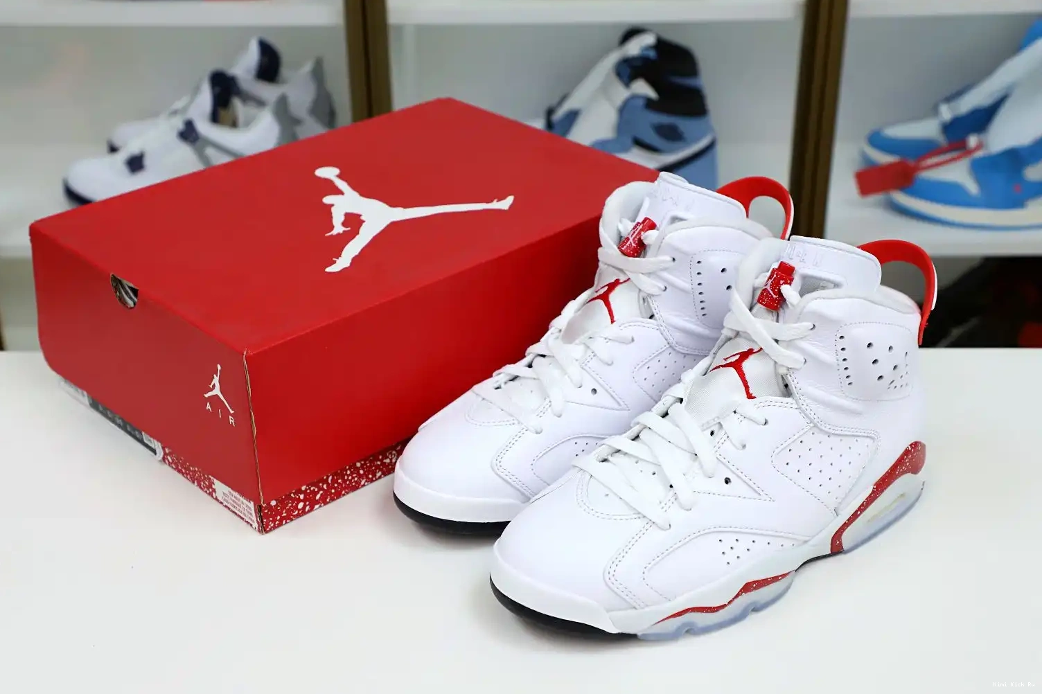 JORDAN 6 OREO AIR RED Kimikick 0718